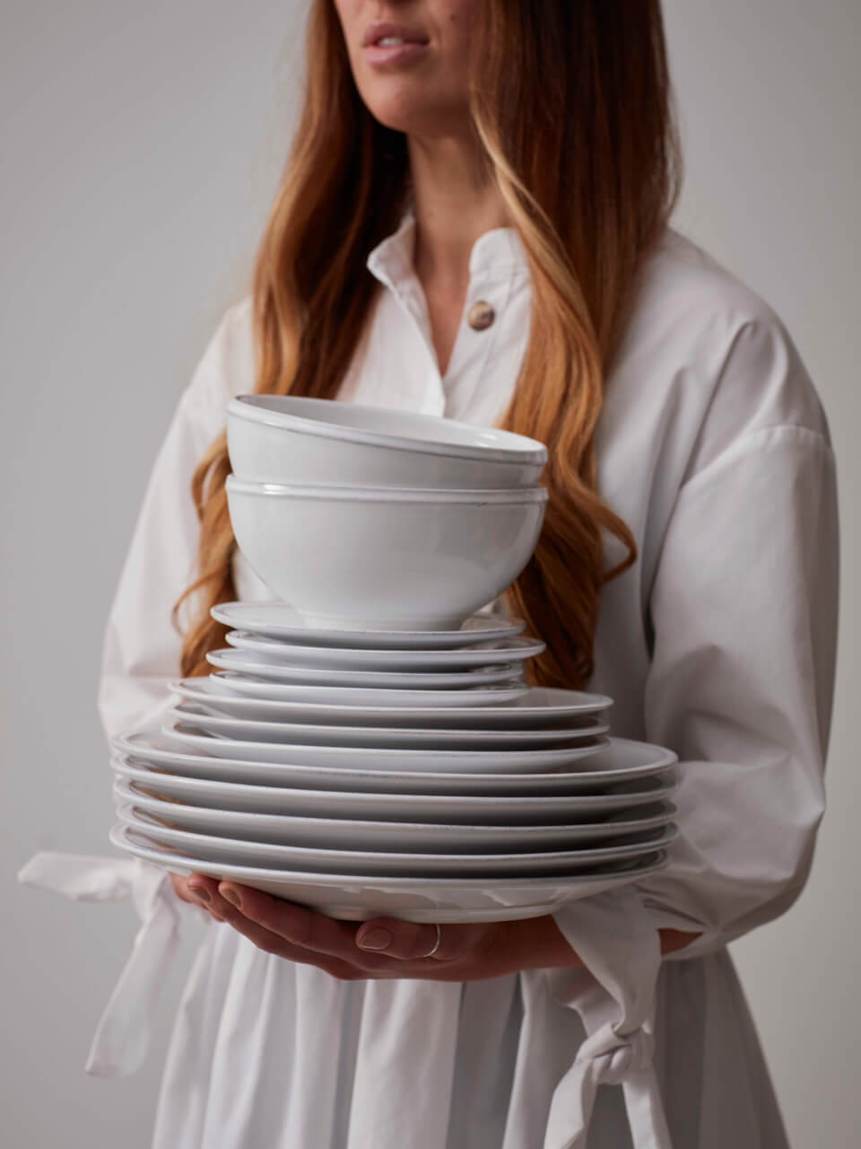 Vaisselle en friso blanc