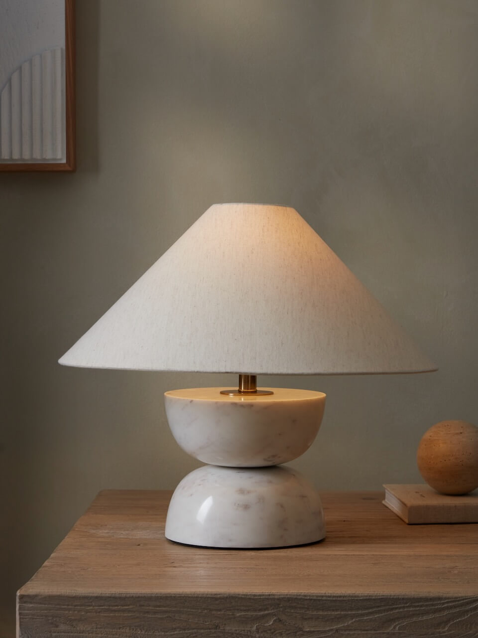 Lampe de table en marbre Dallshi