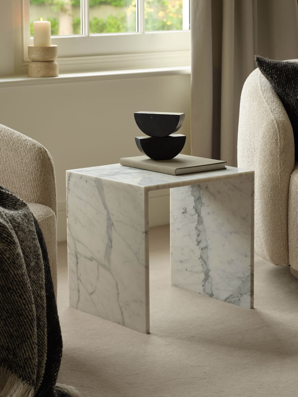 Table d'appoint en marbre de Malvern