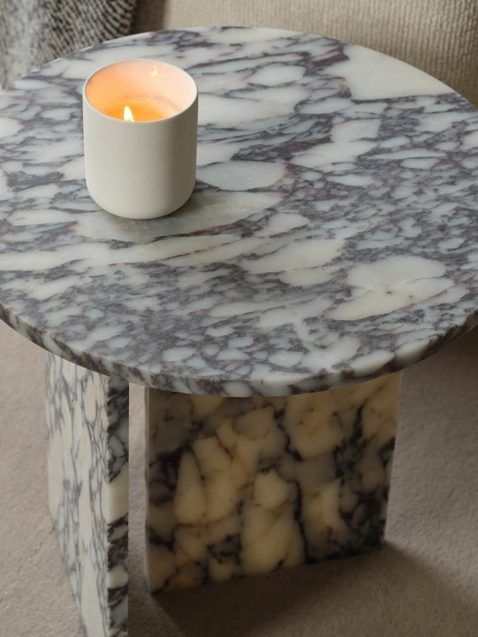 Table d'appoint en marbre Melrose