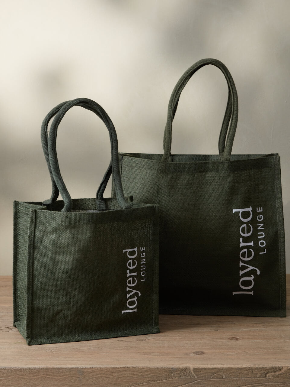 Sac en jute vert moyen gratuit