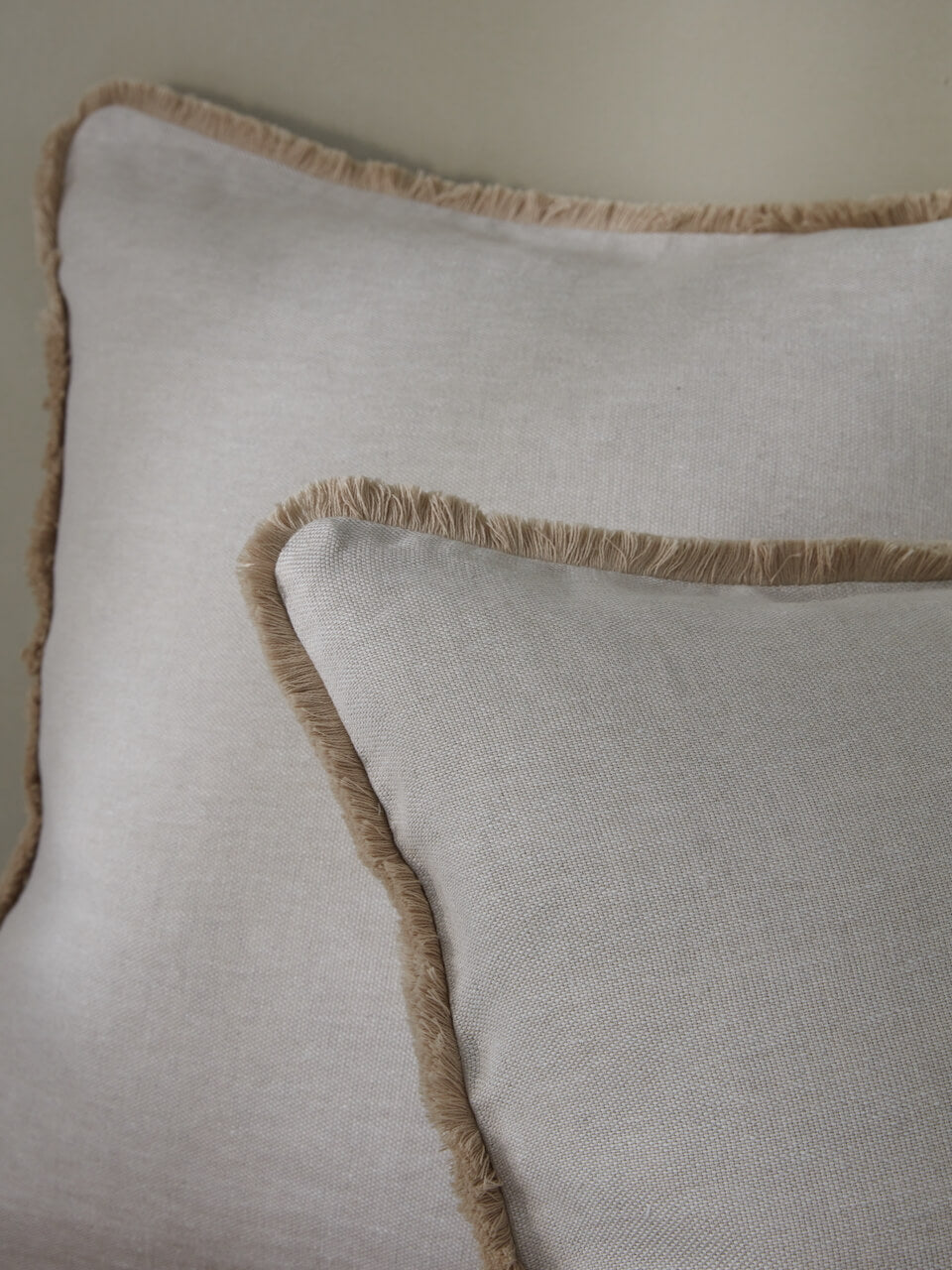 Housse de coussin à franges naturelles Marim