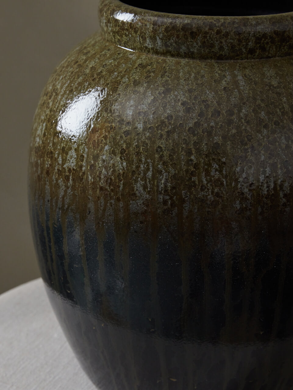 Vase vert Monsanto