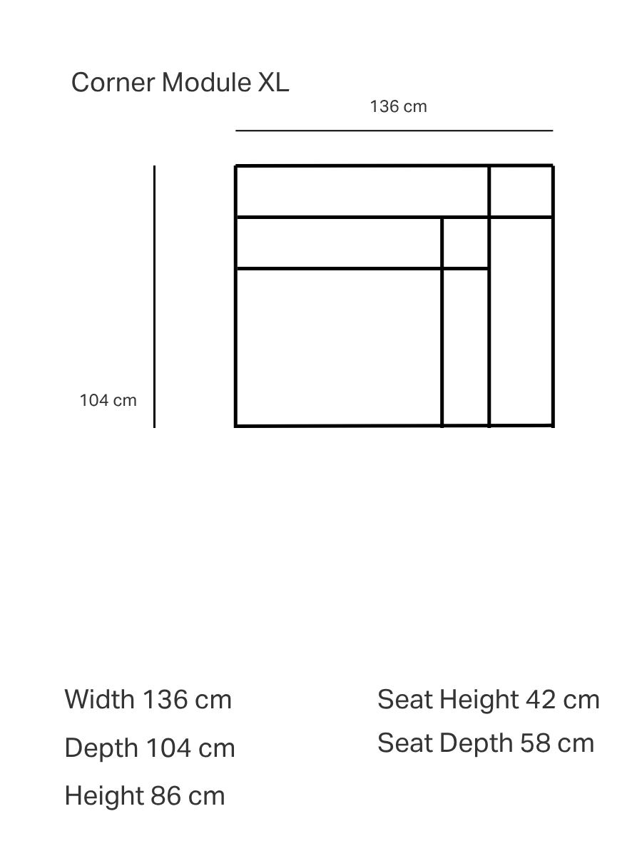 Canapé modulaire en tissu Oslo