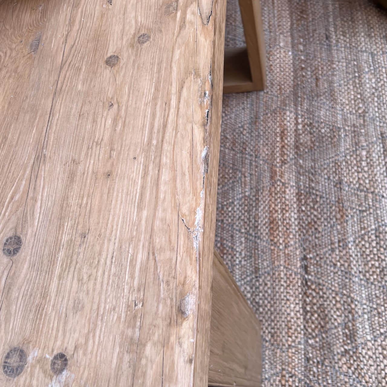 Console en bois recyclé Marlow - Dégâts mineurs d'une ancienne exposition