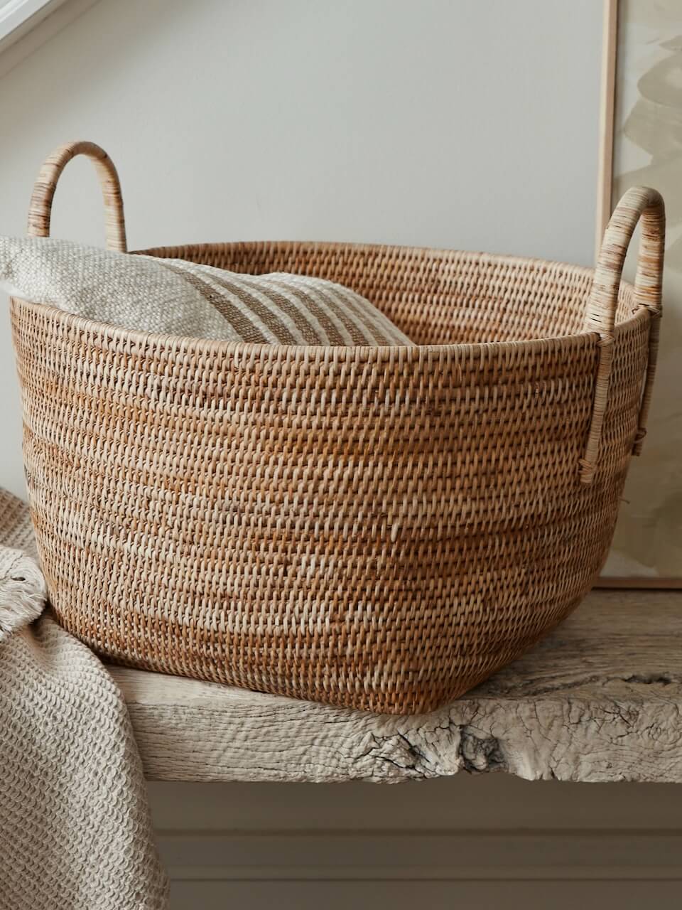 Paniers de rangement en rotin Tain naturel