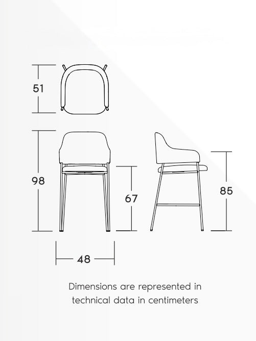 Tabouret de bar Shoreditch - Fabriqué sur commande