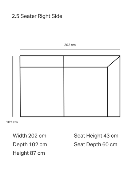 Canapé modulaire en tissu Hudson