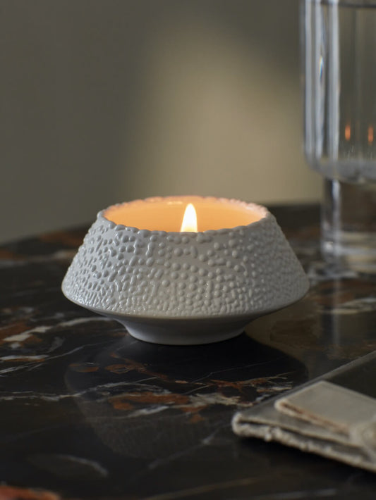 Bougie votive en céramique du Noël