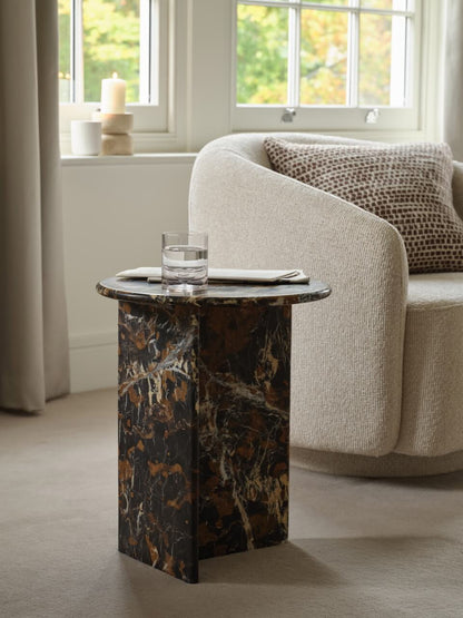Table d'appoint en marbre Harlow