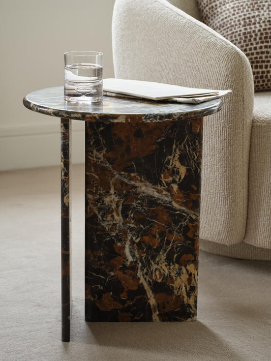 Table d'appoint en marbre Harlow