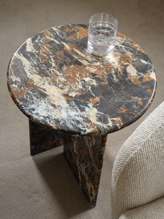 Table d'appoint en marbre Harlow