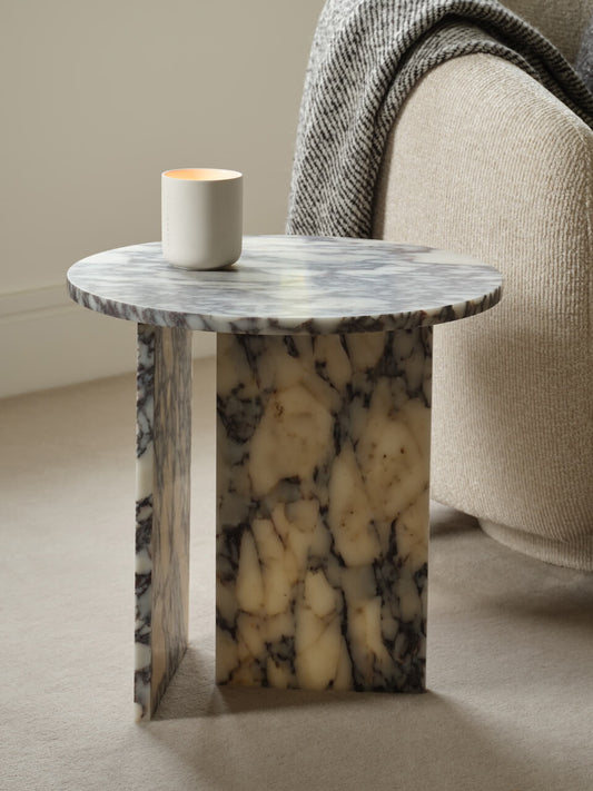 Table d'appoint en marbre Melrose