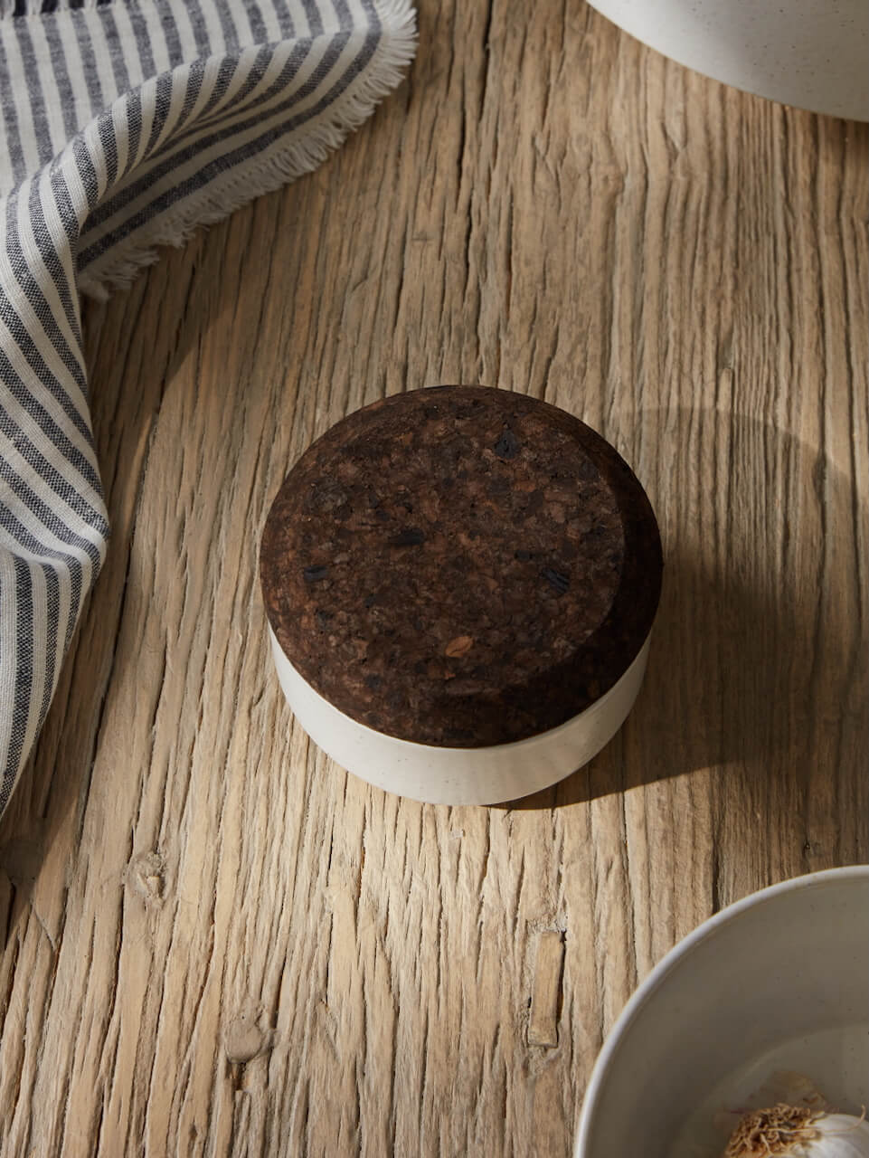 Pot à sel en céramique blanche Nova