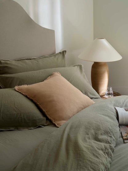 Parure de lit en coton Lisbon Sage