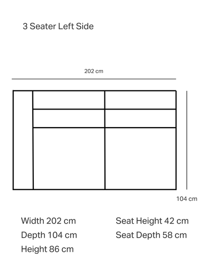 Canapé modulaire en tissu Oslo