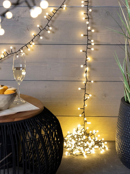 Guirlande lumineuse LED cerise de 11 m pour intérieur/extérieur