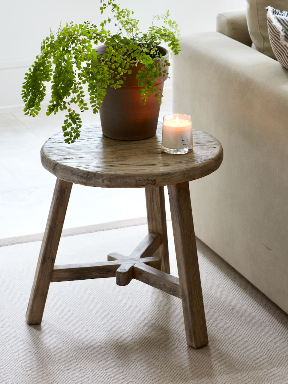 Table d'appoint en bois récupéré Antrim
