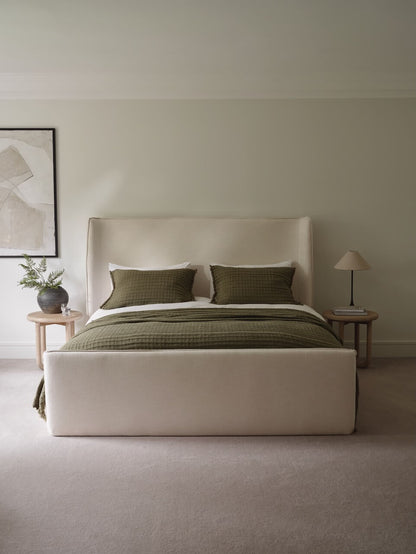 Housse de Coussin Beja en Coton Kaki