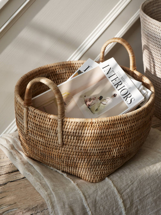 Paniers de rangement en rotin Tain naturel