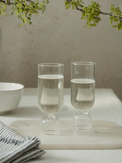 Ensemble de 2 flûtes à champagne Cinco