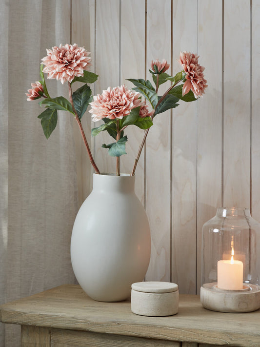 Faux Dahlia Crème de Café