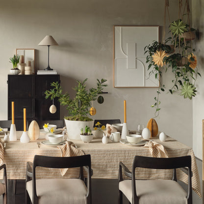 Lot de 2 décorations de Pâques en céramique blanche