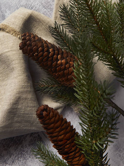 Lot de 3 branches de sapin artificielles avec cônes