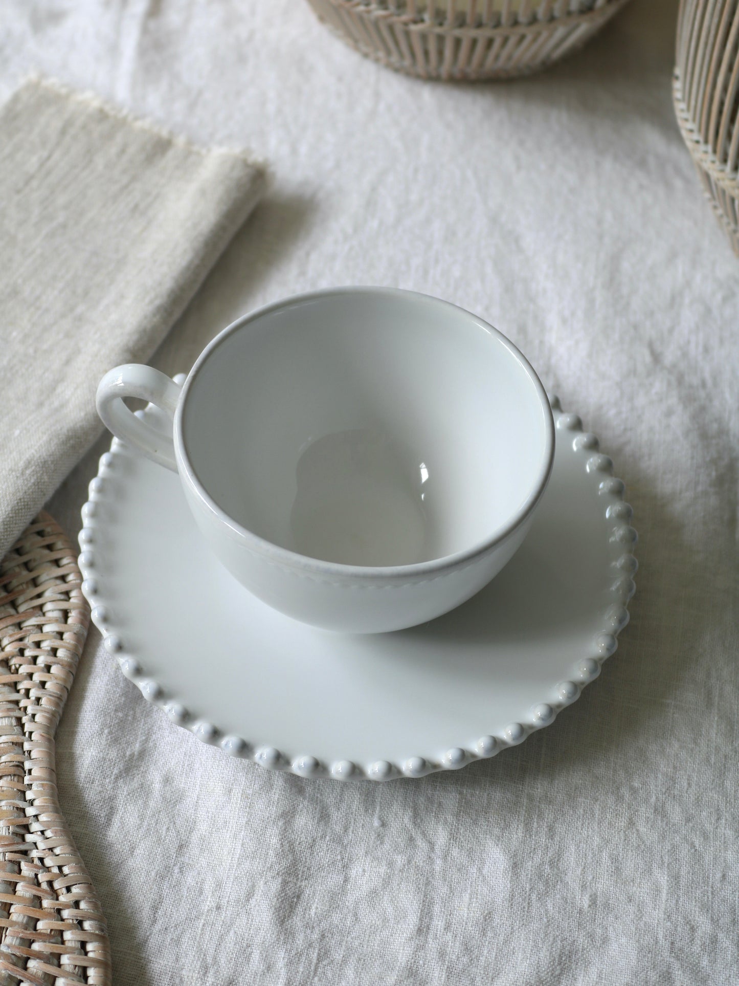 Tasse à thé et soucoupe Pearl