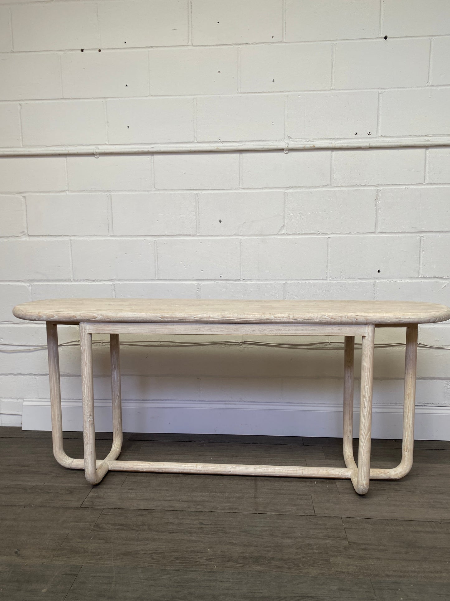 Console Blakeney en bois recyclé - Ancienne vitrine
