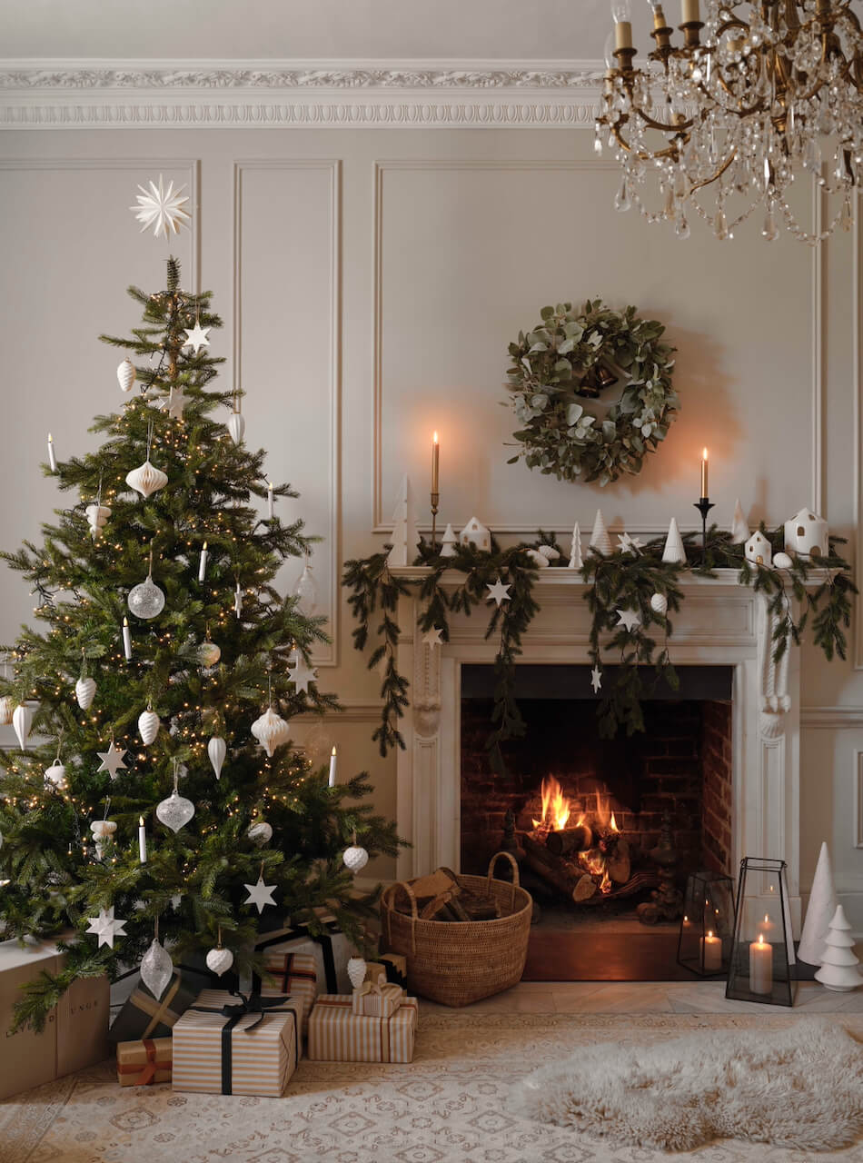 Lot de 8 bougies pour sapin de Noël