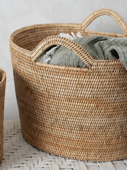 Panier seau en rotin naturel Nairn