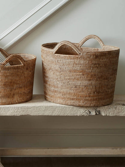 Panier seau en rotin naturel Nairn