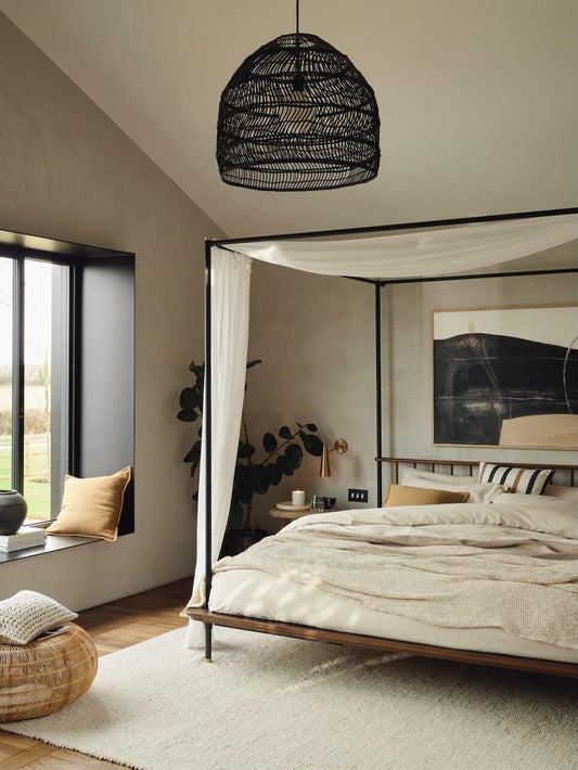 Drap-housse profond en coton Porto Putty