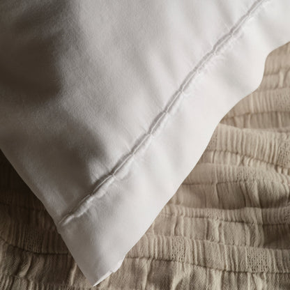 Housse de couette en coton blanc Porto