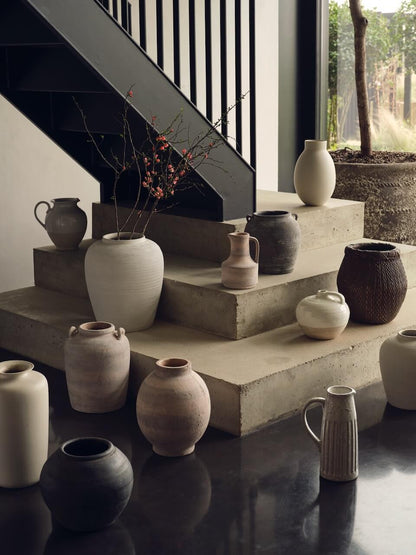 Grand vase texturé crème Elvas