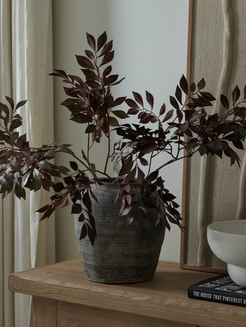 Faux Parvifolia Bourgogne en gerbe
