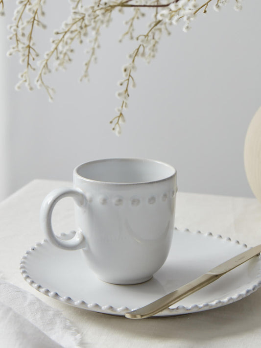 Tasse en grès Pearl - Lot de 6