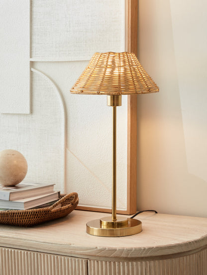 Lampe de table en rotin - Secondes