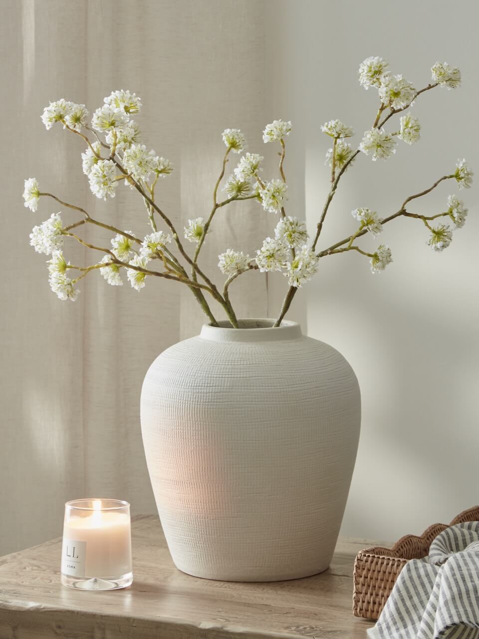 Spray de fausses fleurs courtes