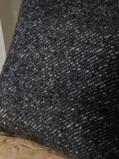 Housse de coussin en laine ardoise 50x50