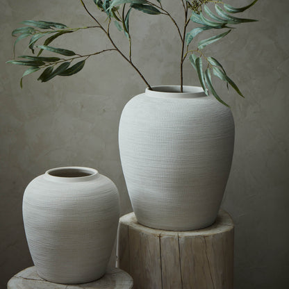 Grand vase texturé crème Elvas