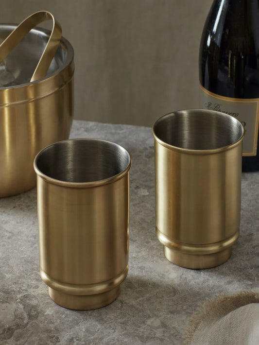 Ensemble de 2 tasses en laiton