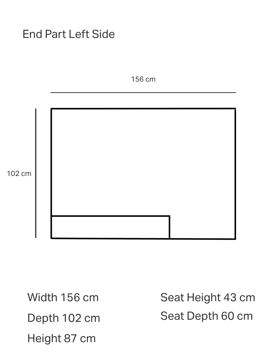 Canapé modulaire en tissu Hudson